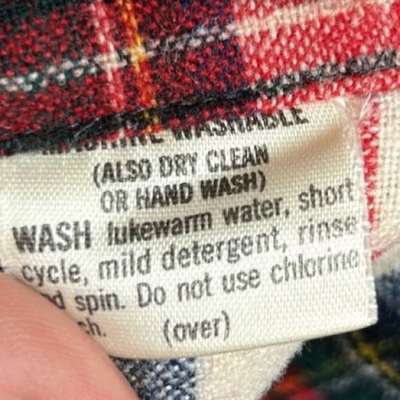 Vintage Pendleton Loop Collar Tartan Virgin Wool Plaid Board Shirt 50’s | 60’s - Picture 12 of 15